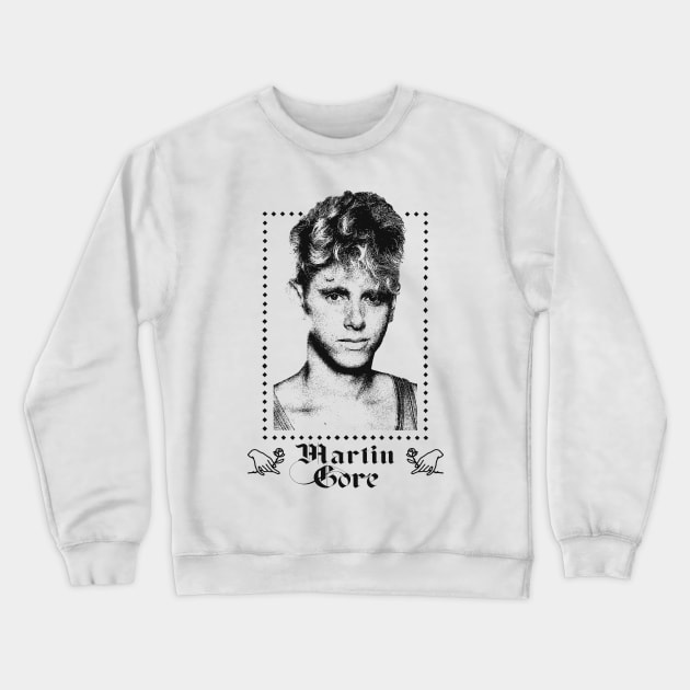 Martin Gore /\/\/\/ Gothic Retro Fan Design Crewneck Sweatshirt by DankFutura